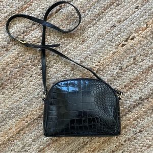 VTG Valerie Stevie’s Croc Effect Crossbody Bag